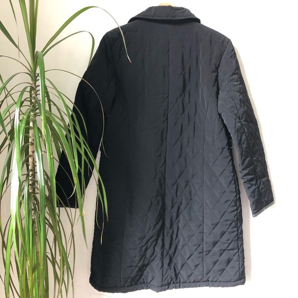 NEW YORK & Company Black Quilted Coat Long Jacket Size S - Picture 5 of 13